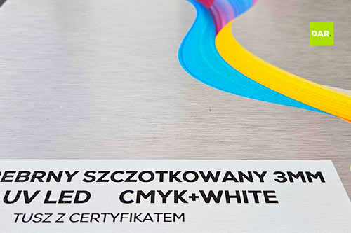 Dibond szczotkowany srebrny